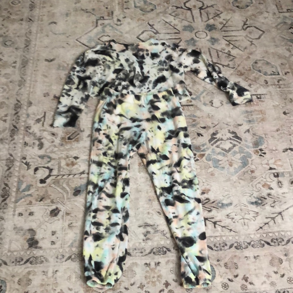 Colsie tie dye small med sweatpants cropped sweatshirt target